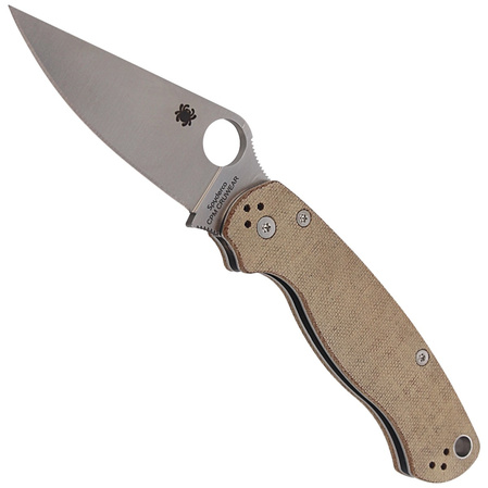 Nóż składany Spyderco Para Military 2 CPM Cru-Wear, Brown Micarta (C81MPCW2)