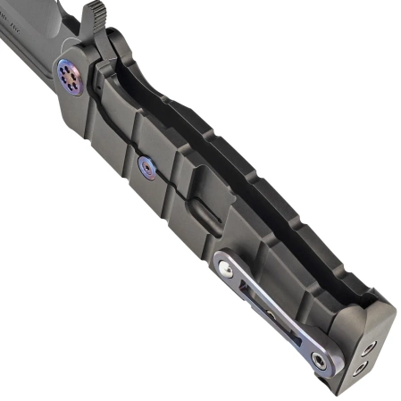 Nóż składany Medford USMC Fighter Flipper PVD Black/Flamed Titanium, Black PVD 3V by Greg Medford