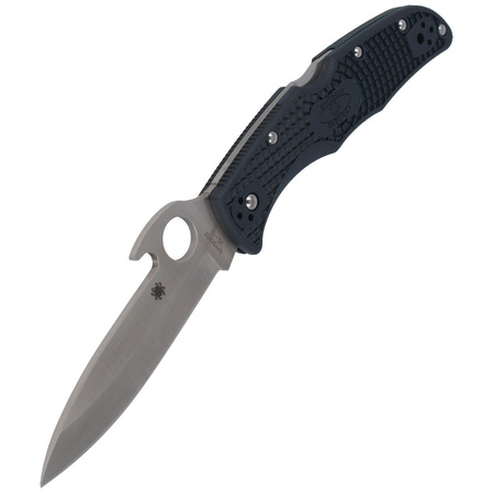 Spyderco Endura 4 FRN Grey Emerson Opener PlainEdge Knife (C10PGYW)