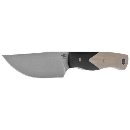 Bestech Heidi Blacksmith #1 Knife Black / Beige G10, Satin D2 by Heidi (BFK01B)