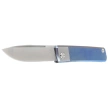 Medford Gentleman Jack Drop Point, Blue / Silver Titanium, Std HW/Clip, Tumbled S45VN (MK2114TD-37A2-TSCS-Q4)