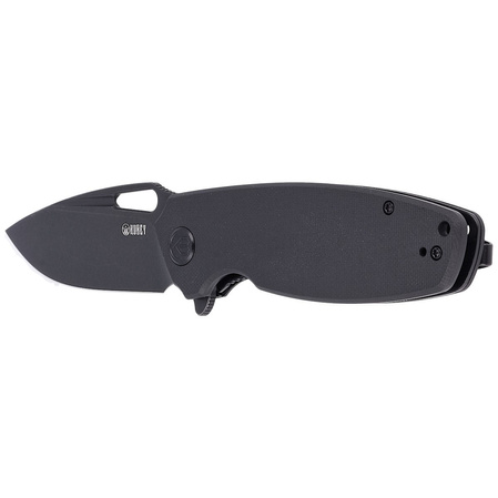 Kubey Knife Tityus, Black G10, Dark Stonewashed D2 (KU322C)