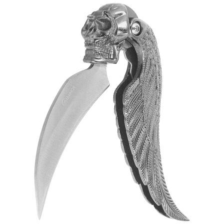 Nóż składany Martinez Albainox Skull Black Zamak, Satin 3Cr13Mov (10971)