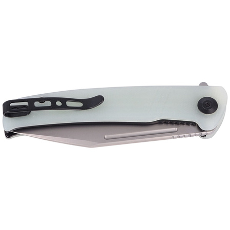 Sencut Knife Brazoria Natural G10, Silver Bead Blasted D2 (SA12B)