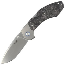 MKM Hero Knife Marbled Carbon Fiber, Satin M390 by Tommaso Rumici (MK HR-CFT)