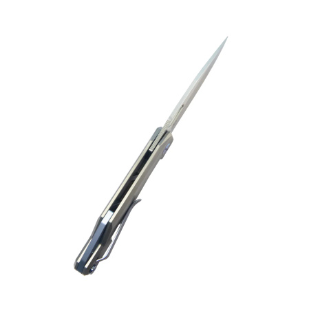 Nóż składany Kubey Verijero Grey Titanium, Satin 14C28N by George Ovchinnikov (KB340A)