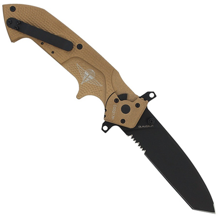 Nóż składany Extrema Ratio Glauca J1 Desert Aluminium, Black MIL-C N690 (04.1000.0165/RVHCS)