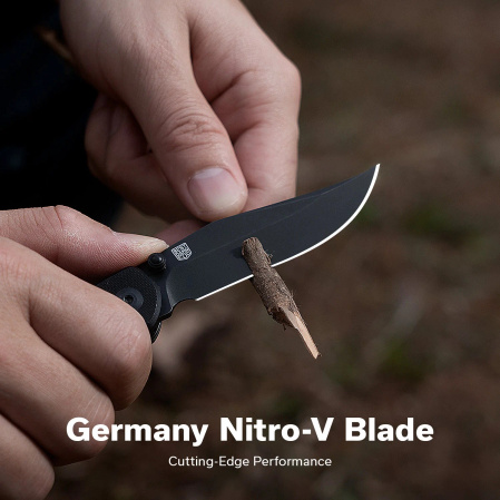 Nóż składany Civivi Clingman Black G10, Black Stonewashed Nitro-V by Taylor Martin Best Damn EDC (C23065-1)