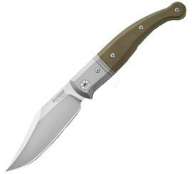 Nóż LionSteel Gitano Green Canvas, Satin Blade (GT01 CVG)