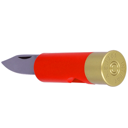 Maserin Cartridge Cal. 12 Red Nylon, Stainless Polished Knife (70 RED)