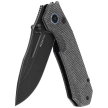Remette Rhino MC319B Knife Black Micarta, Black Titanium 14C28N