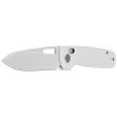 Kubey Bluff Knife KU248C White G10, Sandblasted 14C28N by Garet Caronna