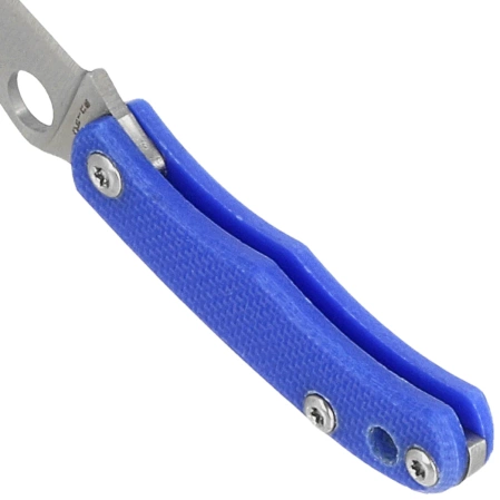 Nóż składany Spyderco Bug Blue G10, Satin 12C27 (C133GBLP)
