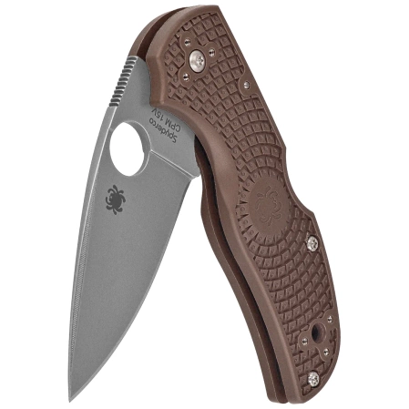 Nóż składany Spyderco Native 5 Lightweight Sprint Run Brown FRN, Satin CPM 15V by Sal Glesser (C41PBN15V5)
