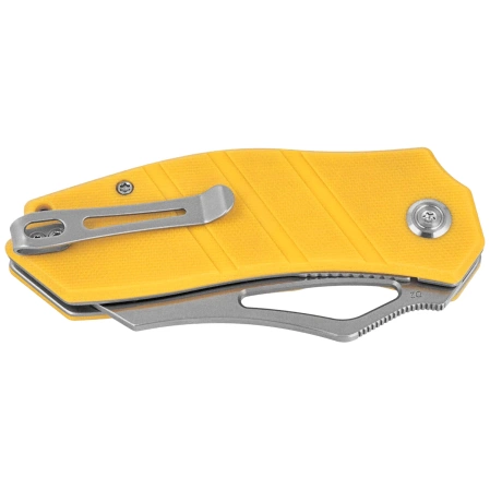 Kubey Ceyx Knife Yellow G10, Satin D2 (KU335E)