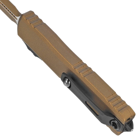 Nóż automatyczny OTF Microtech Ultratech Gen III ZBP D/E Burnt Bronze Cerakote Aluminium, Burnt Bronze Cerakote M390MK by Tony Marfione (1122-1UB-C19Z4)