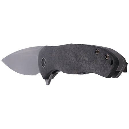 Nóż składany WE Knife Kitefin Shredded Carbon Fiber / Gray Ti, Polished Bead Blasted CPM S35VN (2001B)