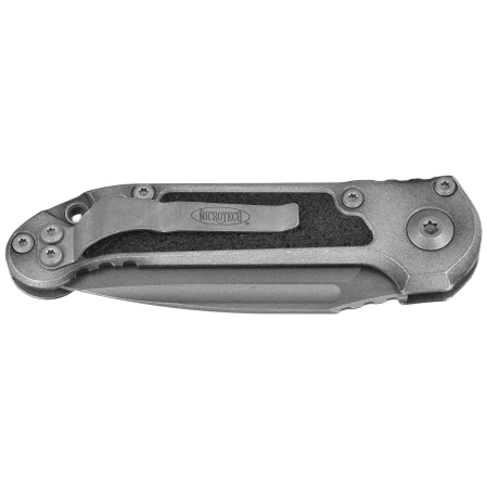 Microtech LUDT Gen III S/E Automatic Knife Weathered Metal Aluminum, Apocalyptic M390MK by Tony Marfione (1135-10APWME)