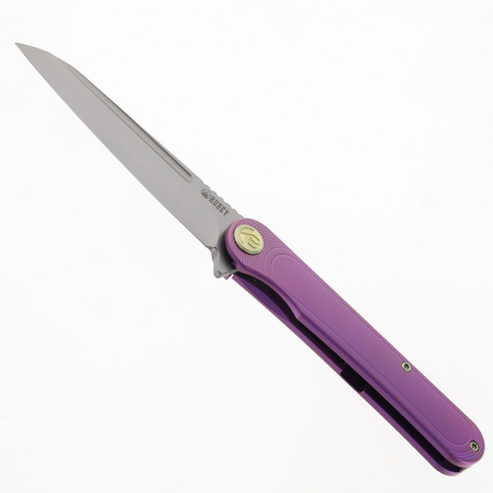 Nóż składany Kubey Dandy Purple Titanium, Sandblasted CPM S90V by Maksym Tkachuk (KB247G)