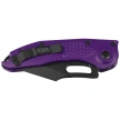 Microtech Stitch-A S/E Knife Purple Aluminum, Black M390 by Borka Blades and Tony Marfione (169-1PU)