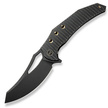 WE Knife Epaulette Black Titanium, Black Stonewashed M390 by Gavko Knives (WE24024-1)