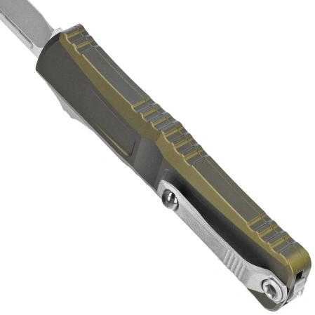 Microtech Combat Troodon Gen III S/E OTF Knife OD Green Aluminum, Apocalyptic M390MK by Tony Marfione (1143-10APOD)