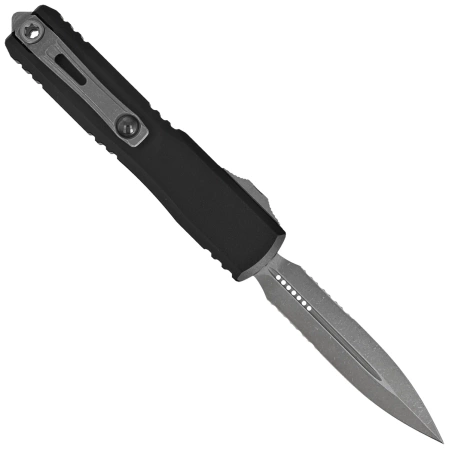 Nóż automatyczny OTF Microtech Ultratech Gen III ZBP D/E Black Aluminium, Apocalyptic P/S M390MK by Tony Marfione (1122-11AP)