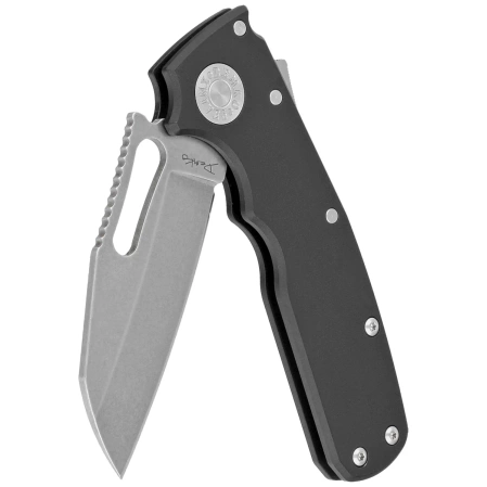 Nóż składany Demko Shark Cub Shark Foot, Black Aluminium, Stonewashed CPM 20CV by Andrew Demko (SC-20CV-AL-SF)