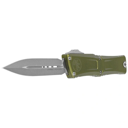 Nóż automatyczny OTF Microtech Combat Troodon Gen III D/E OD Green Aluminium, Apocalyptic M390MK by Tony Marfione (1142-10APOD)