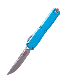 Microtech Ultratech Gen IV S/E OTF Knife Blue Aluminum, Apocalyptic M390MK by Tony Marfione (11214-10APBL)