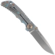Nóż składany Spartan Blades Harsey Folder Special Edition Plague Doctor Green Titanium, Bronze HW, Satin MagnaCut by William W. Harsey Jr. (SF5DOCTOR)