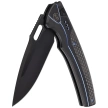 Nóż składany WE Knife Exciton LE No 044/205 Black Titanium / Twill Carbon Fiber, Two-Tone Black CPM 20CV (WE22038A-2)
