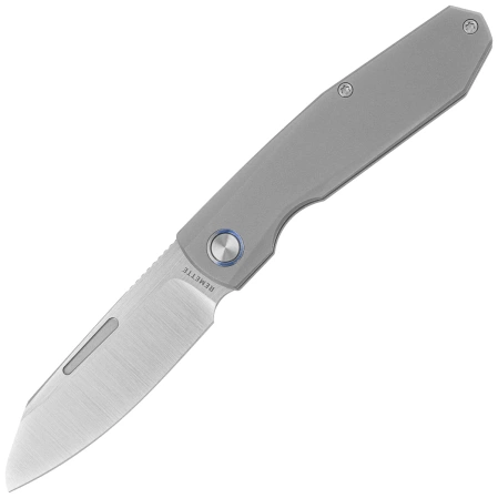 Nóż składany Remette Squirrel Gray Titanium, Manual Fine Grinding Satin M390 (RTDP-G)