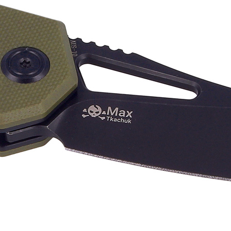 Nóż Kubey Knife New Vagrant Tan G10, Darkwashed AUS-10 (KU291E)