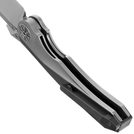Nóż składany Rike Knife Tissot Black Titanium, Satin M390 (RK-Tissot 1-B)