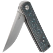 Reate Bushido Knife Titanium/Arctic Storm Fat Carbon, Hand Satin M390