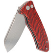 Kubey Creon Knife Red/Black G10, Damascus (KU336B)