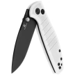 Nóż składany Bestechman Goodboy Jr. White G10, Black PVD D2 by Keanu Alfaro (BMK10I)