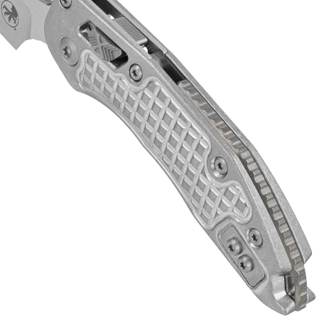 Microtech Marfione Select Stitch Ram-Lok S/E Knife Frag Titanium, Double Vapor Blast HW, Stonewashed M390MK by Borka Blades and Tony Marfione (169RL-10FRMS1)