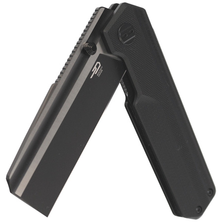 Bestech Tardis Black G10, Black DLC/Satin D2 by Ostap Hel Knife (BG54A)