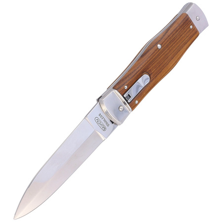 Nóż sprężynowy Mikov Predator Palisander Wood, Mirror (241-ND-1/HAMMER)