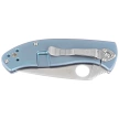 Spyderco Tenacious R.I.L. Blue Titanium, Satin 8Cr13MoV by Eric Glesser (C122TIBLP)