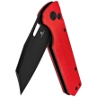 Bestechman Guardian Knife Red G10 w/ Carbon Fiber Pattern, Black PVD D2 (BMK11F)