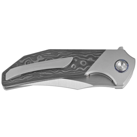 Nóż składany Reate Tiger Bead Blast Titanium/Fat Carbon Black Camo, Belt Satin M390 by Alvin Lee (TG TBB.SAT)