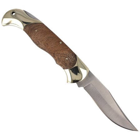 Herbertz CJH  Burl Wood/Nickel Silver Knife, Satin 420 (163112)