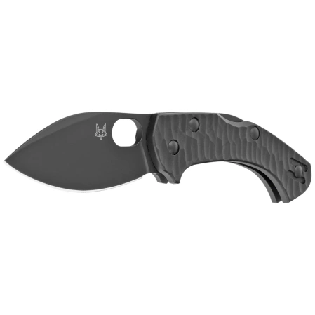 Fox Zero 2.0 Desert Warrior Black FRN, Black Top Shield Becut by Jens Ansø Knife (FX-311 B)