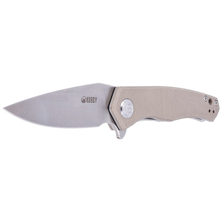 Kubey Knife Cadmus Tan G10, Satin D2 by Max (KU055C)