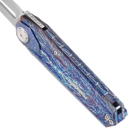 Remette Infinite Power Knife Firing Titanium, Hand Grinding Pearlescent M390 (RTIP-M)