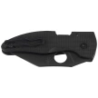 Spyderco MicroJimbo Black G10, Black DLC Plain CPM S30V Knife by Michael Janich (C264GPBK)