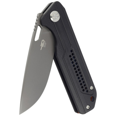 Nóż składany Bestech Circuit Black G10, Gray Titanized K110 (BG35A-2)